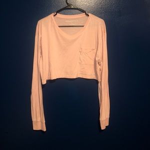 Pink crop top